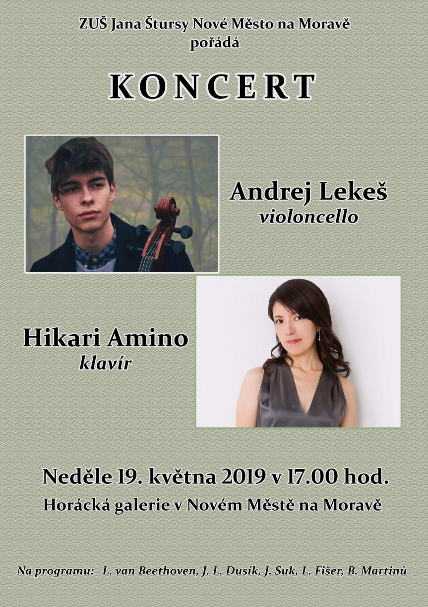 Koncert Andreje Lekeše a Hikari Amino